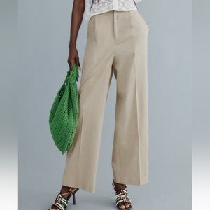 Zara linen blend trouser pant XS
